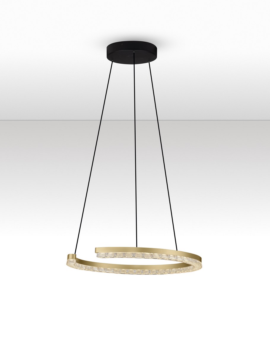 Lampa wisząca nowoczesna Luces Exclusivas MAHON, złota, LED 21 W 3000 K, Ø 46 cm – LE46099 - obrazek 3