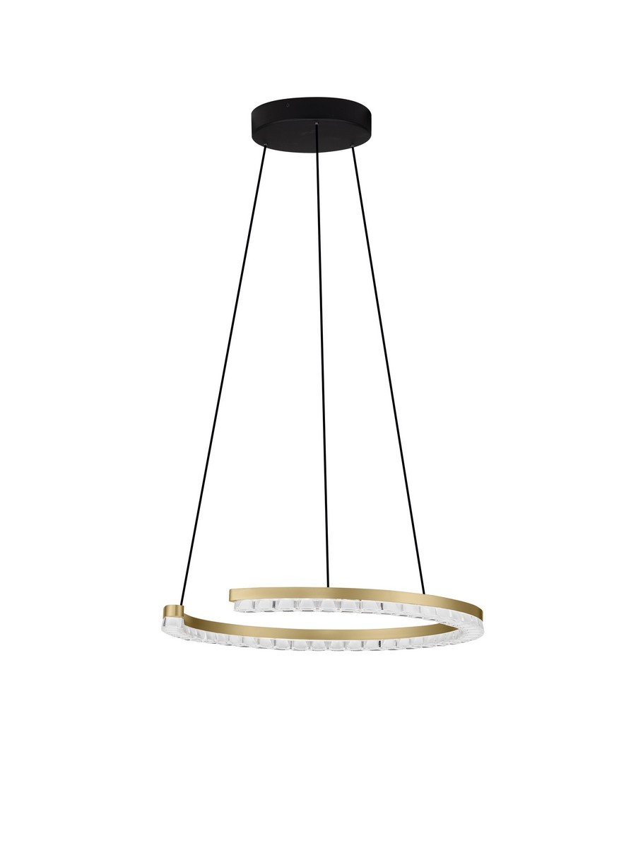 Lampa wisząca nowoczesna Luces Exclusivas MAHON, złota, LED 21 W 3000 K, Ø 46 cm – LE46099