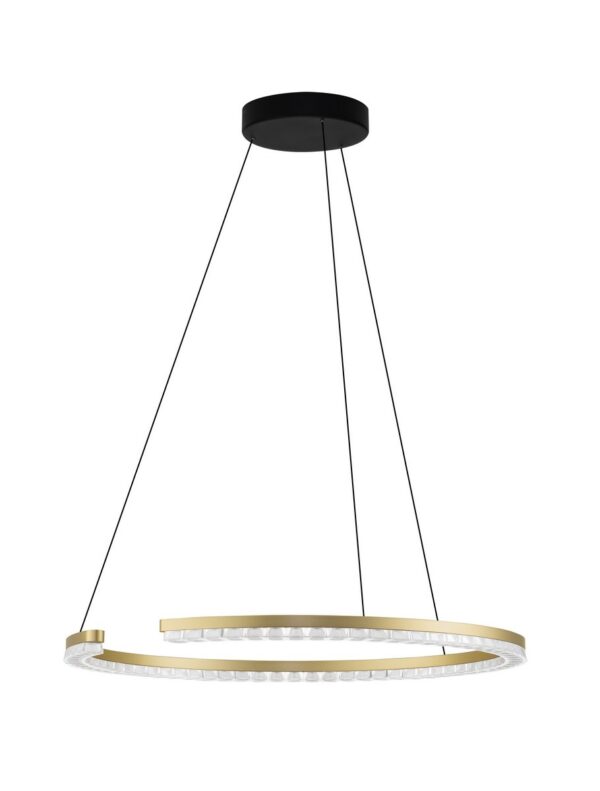 Lampa wisząca nowoczesna Luces Exclusivas MAHON, złota, LED 30 W 3000 K, Ø 65 cm – LE46100