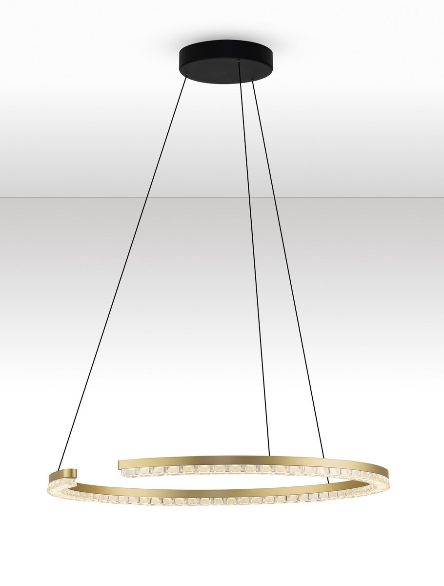 Lampa wisząca nowoczesna Luces Exclusivas MAHON, złota, LED 30 W 3000 K, Ø 65 cm – LE46100 - obrazek 3