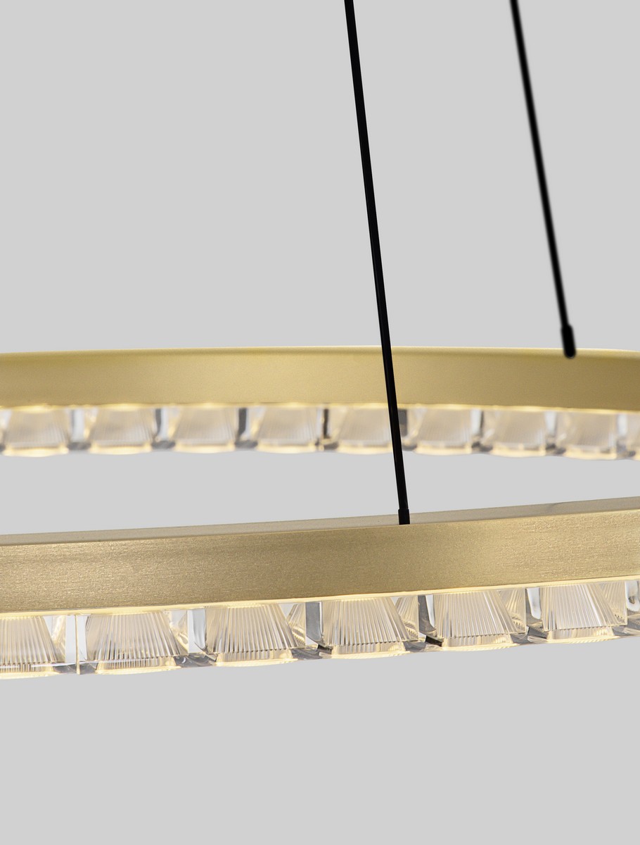 Lampa wisząca nowoczesna Luces Exclusivas MAHON, złota, LED 30 W 3000 K, Ø 65 cm – LE46100 - obrazek 4