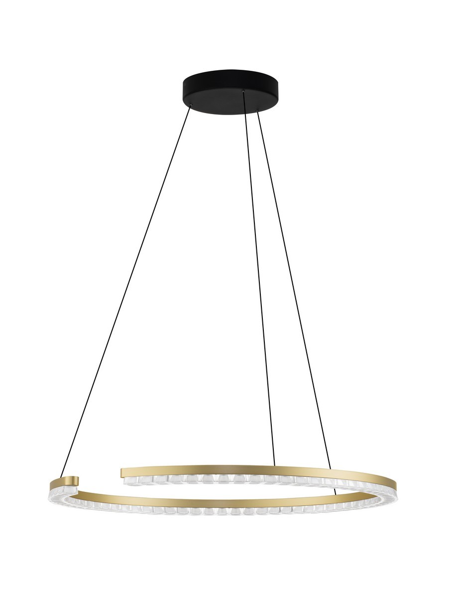 Lampa wisząca nowoczesna Luces Exclusivas MAHON, złota, LED 30 W 3000 K, Ø 65 cm – LE46100