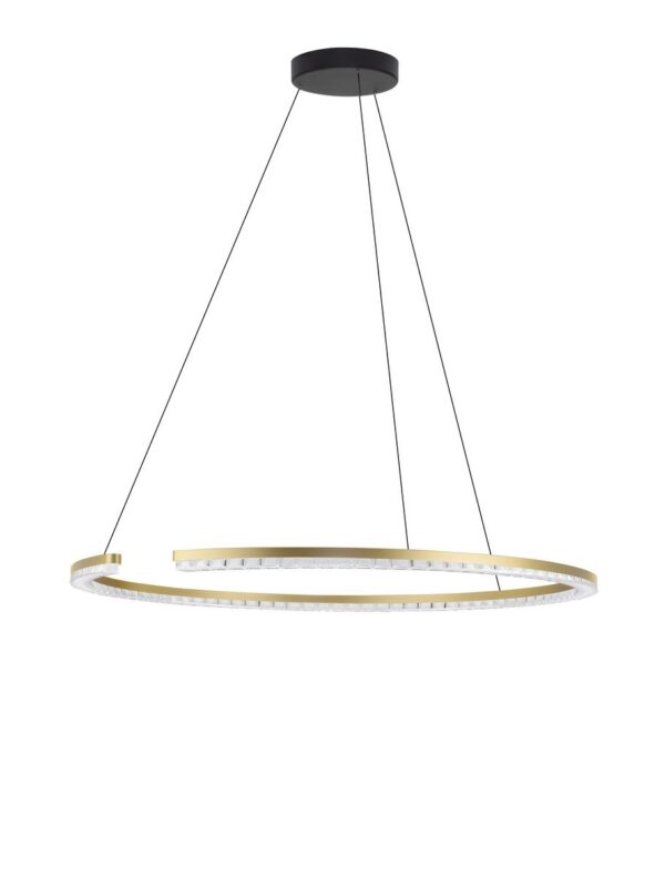 Lampa wisząca nowoczesna Luces Exclusivas MAHON, złota, LED 43 W 3000 K, Ø 85 cm – LE46101