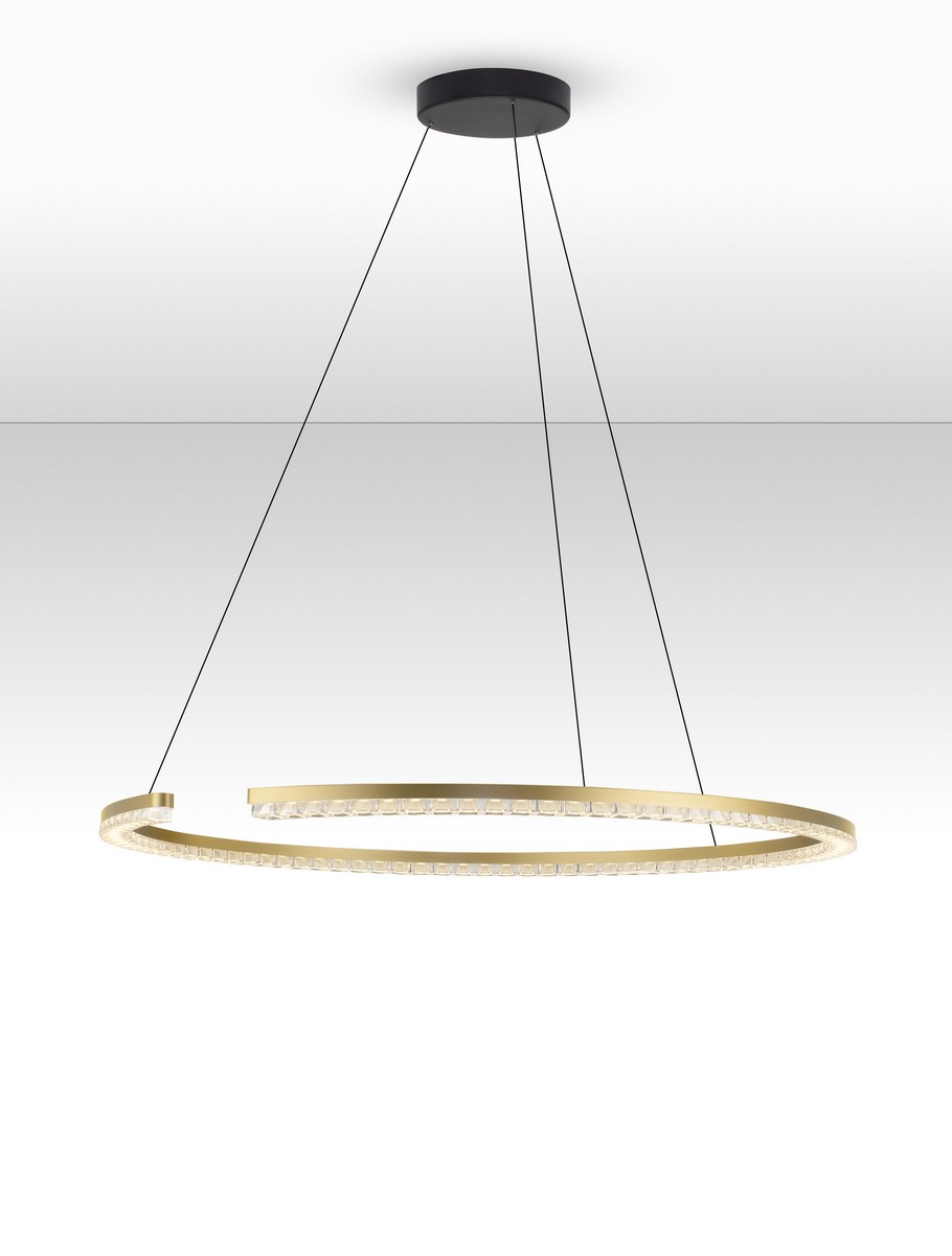 Lampa wisząca nowoczesna Luces Exclusivas MAHON, złota, LED 43 W 3000 K, Ø 85 cm – LE46101 - obrazek 3