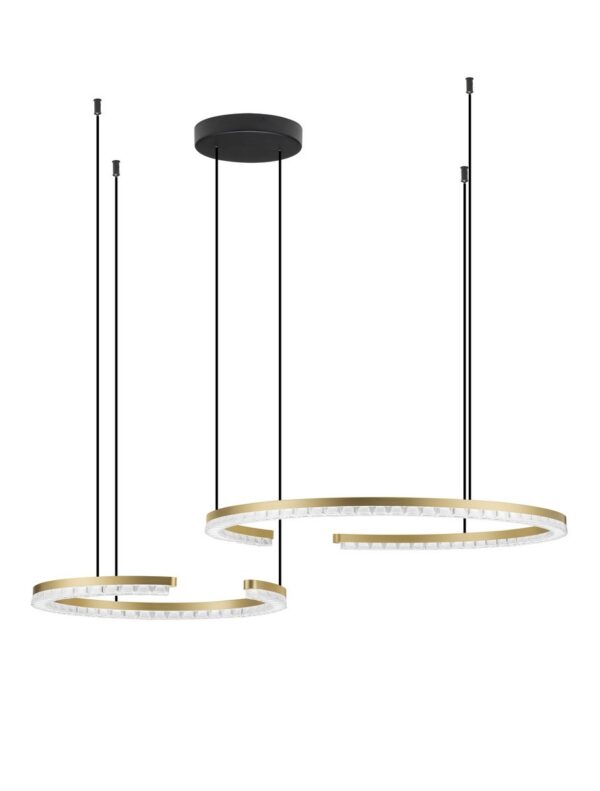 Lampa wisząca nowoczesna Luces Exclusivas MAHON, złota, LED 49 W 3000 K, szer. 65 cm – LE46102