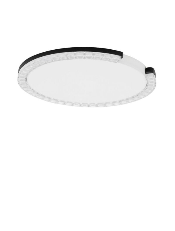 Plafon nowoczesny Luces Exclusivas MAHON, czarny, LED 21 W 3000 K, Ø 46 cm – LE46103
