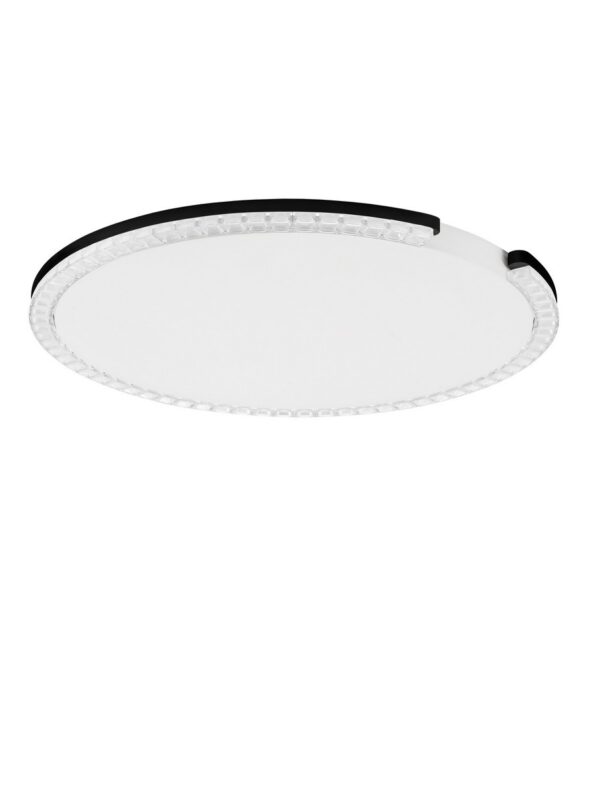 Plafon nowoczesny Luces Exclusivas MAHON, czarny, LED 30 W 3000 K, Ø 65 cm – LE46104
