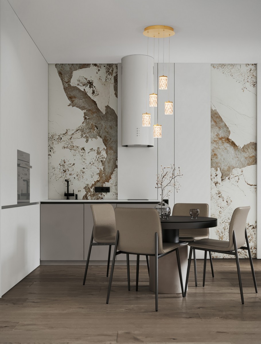 Lampa wisząca nowoczesna Luces Exclusivas MURO, złota, LED 28 W 3000 K, Ø 33 cm – LE46122 - obrazek 2