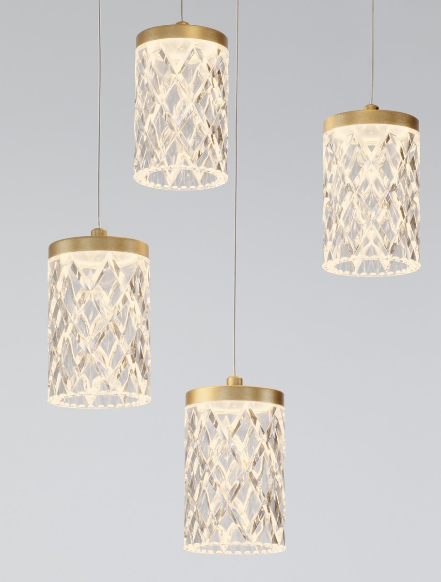 Lampa wisząca nowoczesna Luces Exclusivas MURO, złota, LED 28 W 3000 K, Ø 33 cm – LE46122 - obrazek 5