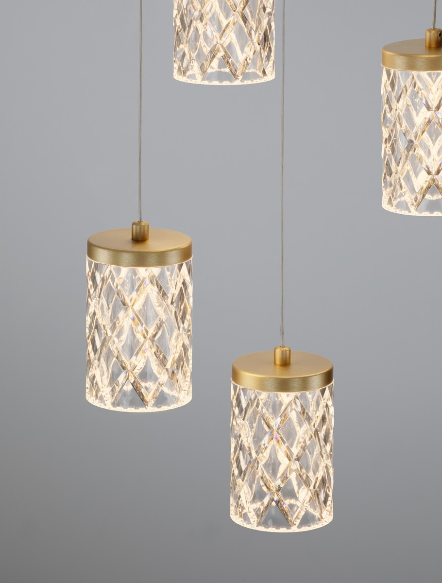 Lampa wisząca nowoczesna Luces Exclusivas MURO, złota, LED 28 W 3000 K, Ø 33 cm – LE46122 - obrazek 6