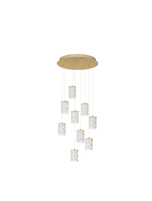 Lampa wisząca nowoczesna Luces Exclusivas MURO, złota, LED 46 W 3000 K, Ø 45 cm – LE46123