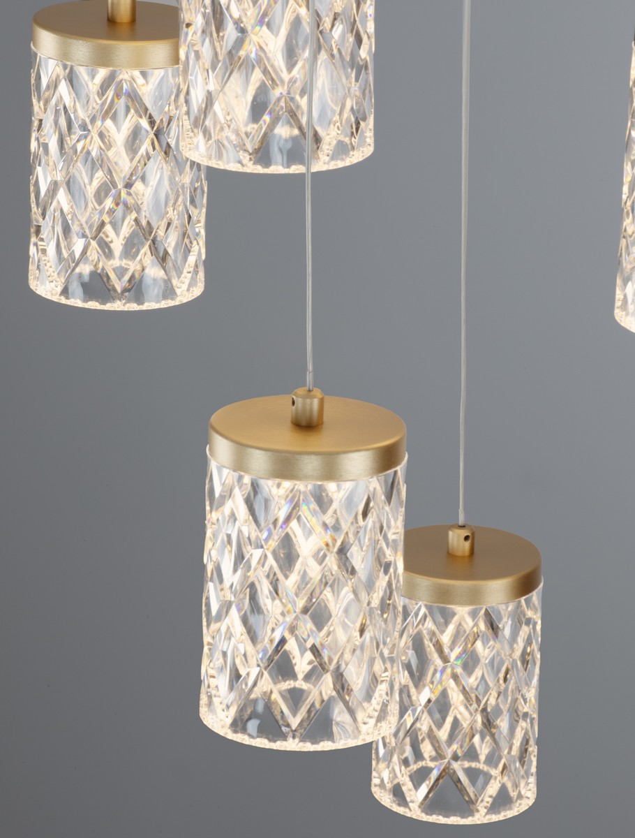 Lampa wisząca nowoczesna Luces Exclusivas MURO, złota, LED 46 W 3000 K, Ø 45 cm – LE46123 - obrazek 4