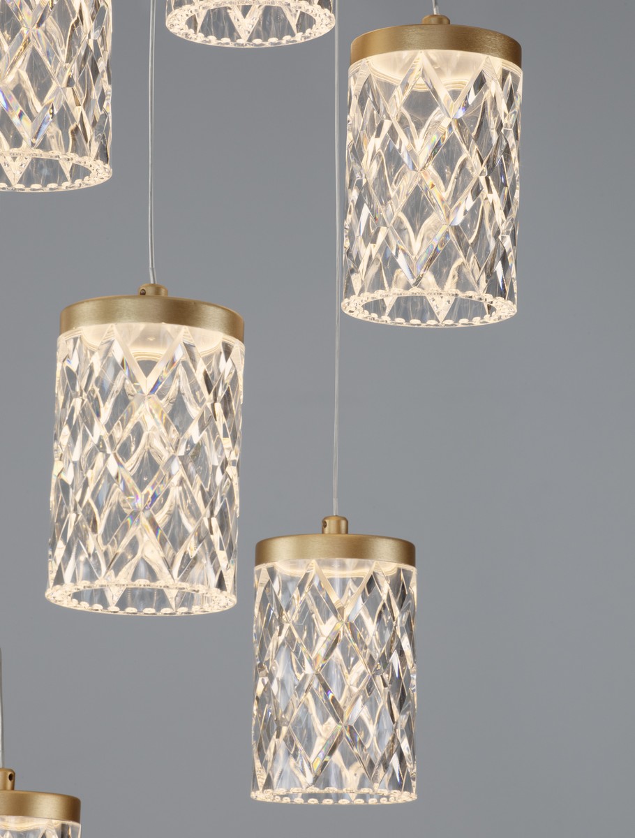 Lampa wisząca nowoczesna Luces Exclusivas MURO, złota, LED 46 W 3000 K, Ø 45 cm – LE46123 - obrazek 5