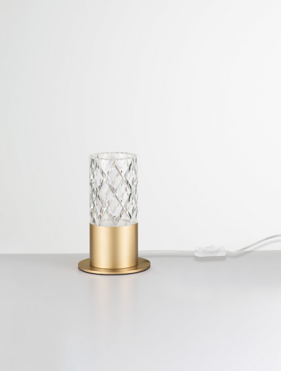 Lampa stołowa nowoczesna Luces Exclusivas MURO, złota, LED 5 W 3000 K, wys. 18,5 cm – LE46125 - obrazek 2