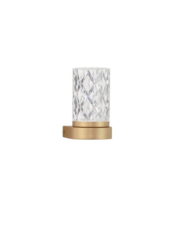 Kinkiet nowoczesny Luces Exclusivas MURO, złoty, LED 6 W 3000 K, Ø 9 cm – LE46126