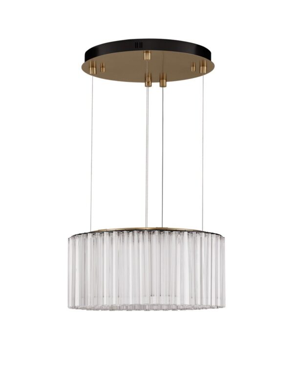 Lampa wisząca nowoczesna Luces Exclusivas ONIL, mosiądz antyczny, LED 49 W 3000 K, Ø 68 cm – LE46128