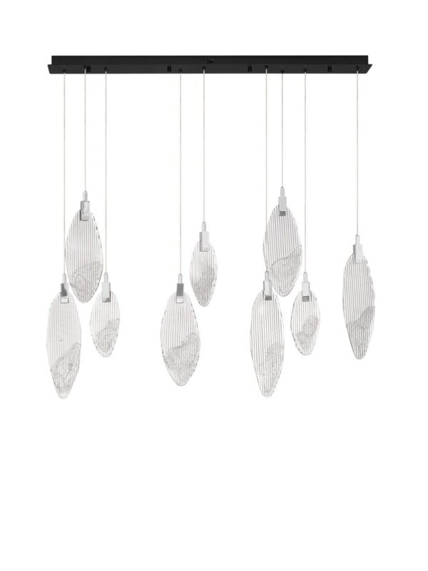 Lampa wisząca nowoczesna Luces Exclusivas ROALES, chrom, LED 23 W 3000 K, szer. 15 cm – LE46141