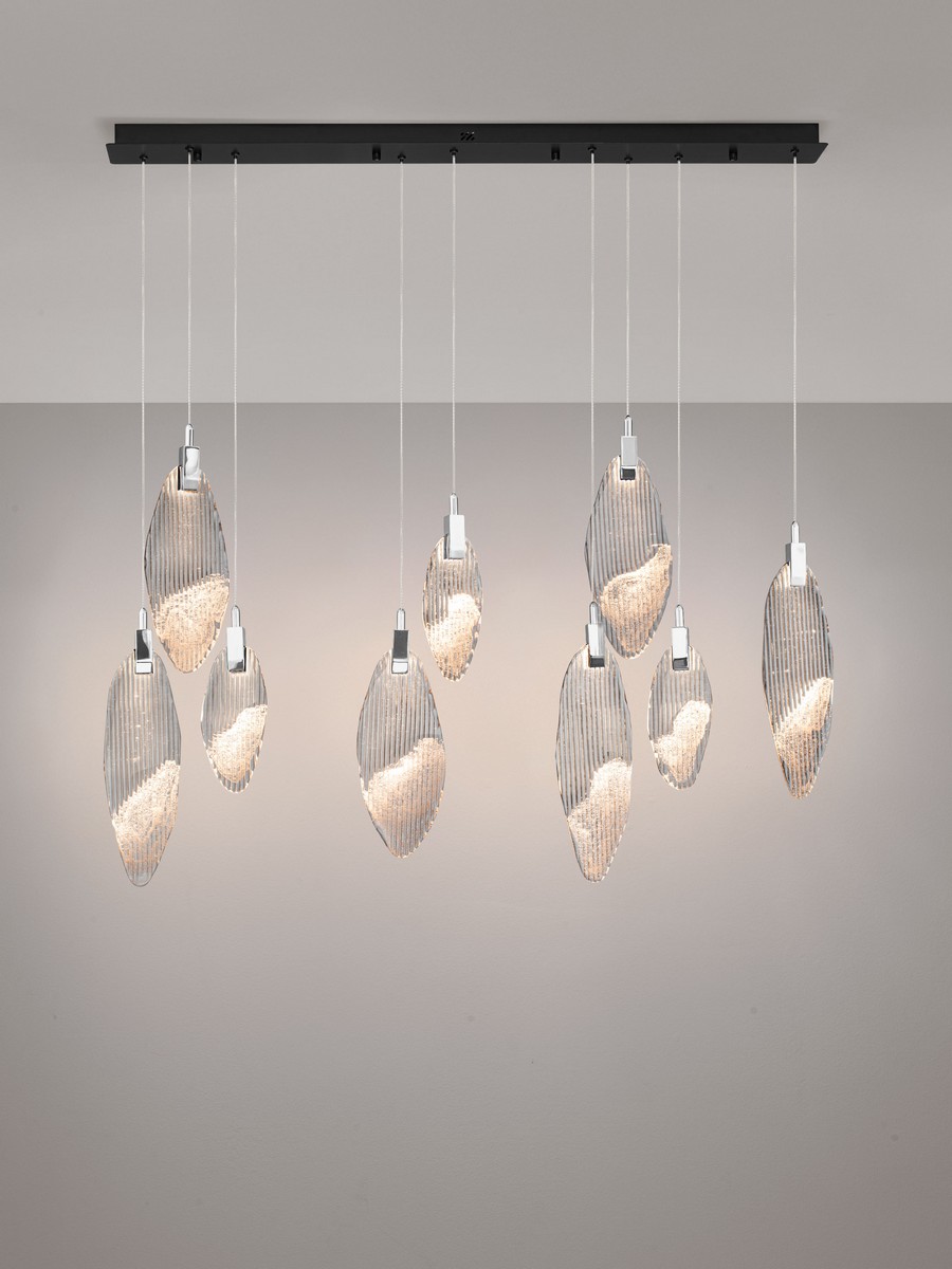 Lampa wisząca nowoczesna Luces Exclusivas ROALES, chrom, LED 23 W 3000 K, szer. 15 cm – LE46141 - obrazek 3