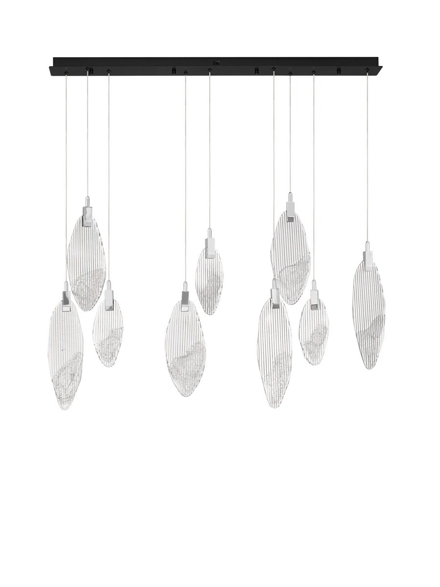 Lampa wisząca nowoczesna Luces Exclusivas ROALES, chrom, LED 23 W 3000 K, szer. 15 cm – LE46141