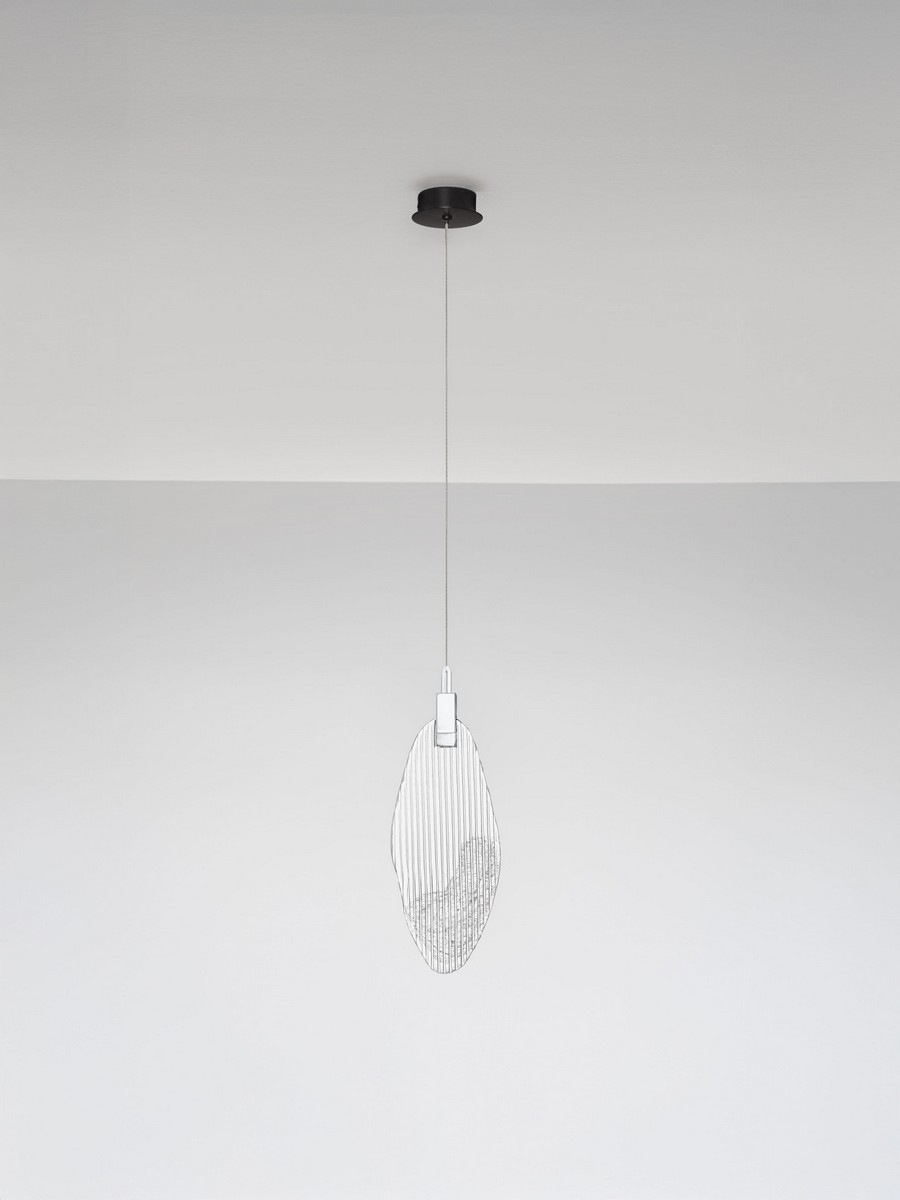 Lampa wisząca nowoczesna Luces Exclusivas ROALES, chrom, LED 3 W 3000 K, Ø 15 cm – LE46143 - obrazek 2