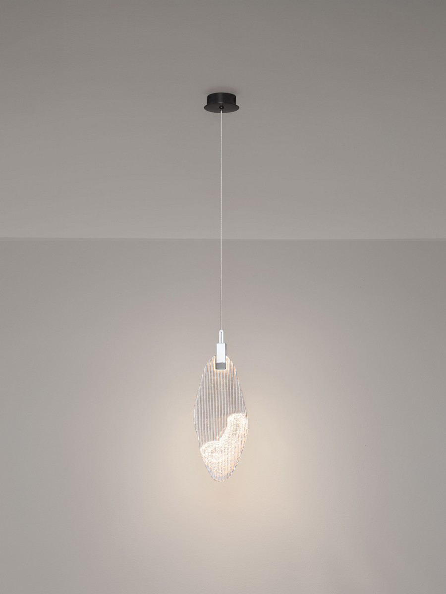 Lampa wisząca nowoczesna Luces Exclusivas ROALES, chrom, LED 3 W 3000 K, Ø 15 cm – LE46143 - obrazek 3