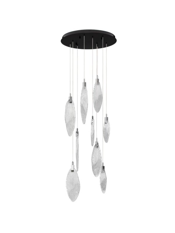 Lampa wisząca nowoczesna Luces Exclusivas ROALES, chrom, LED 23 W 3000 K, Ø 60 cm – LE46145