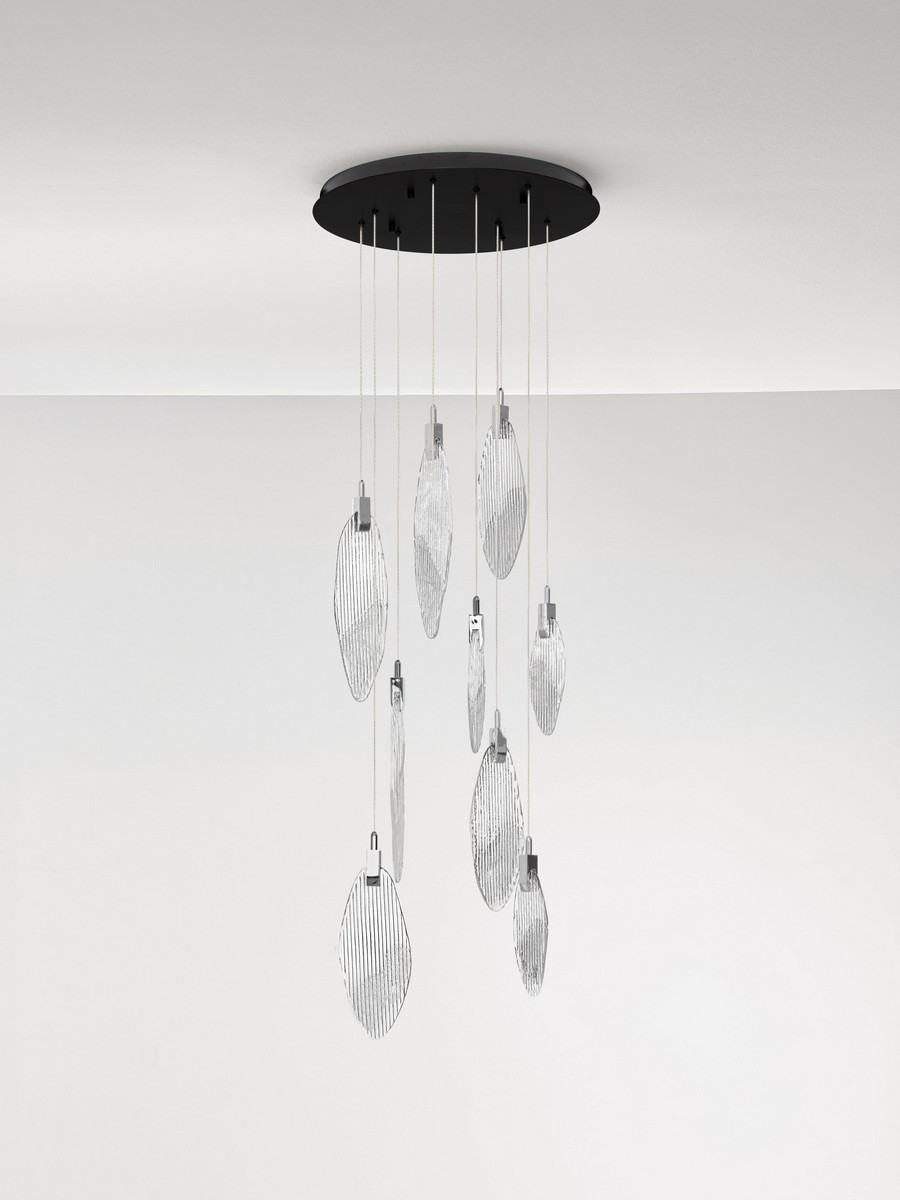 Lampa wisząca nowoczesna Luces Exclusivas ROALES, chrom, LED 23 W 3000 K, Ø 60 cm – LE46145 - obrazek 2