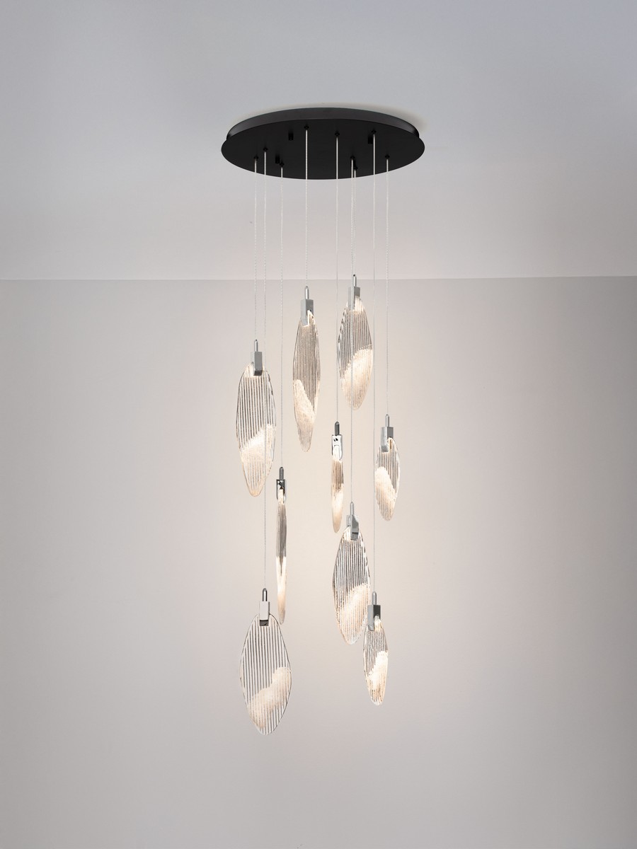 Lampa wisząca nowoczesna Luces Exclusivas ROALES, chrom, LED 23 W 3000 K, Ø 60 cm – LE46145 - obrazek 3