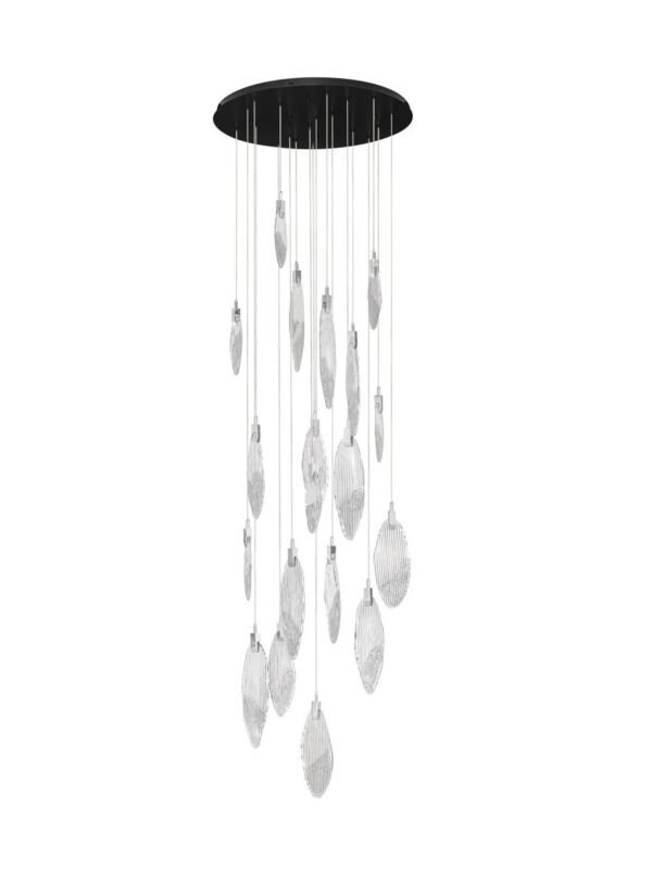 Lampa wisząca nowoczesna Luces Exclusivas ROALES, chrom, LED 44 W 3000 K, Ø 81 cm – LE46146