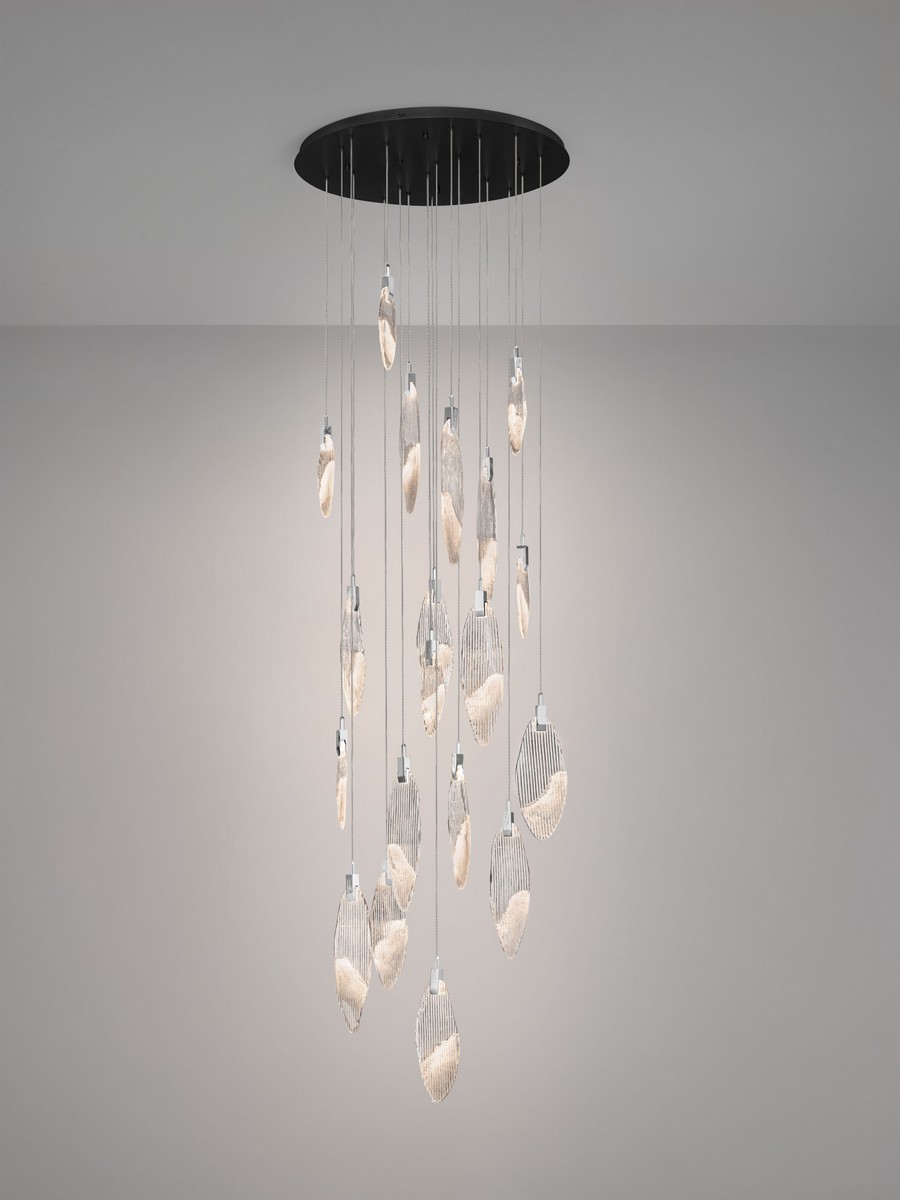 Lampa wisząca nowoczesna Luces Exclusivas ROALES, chrom, LED 44 W 3000 K, Ø 81 cm – LE46146 - obrazek 3