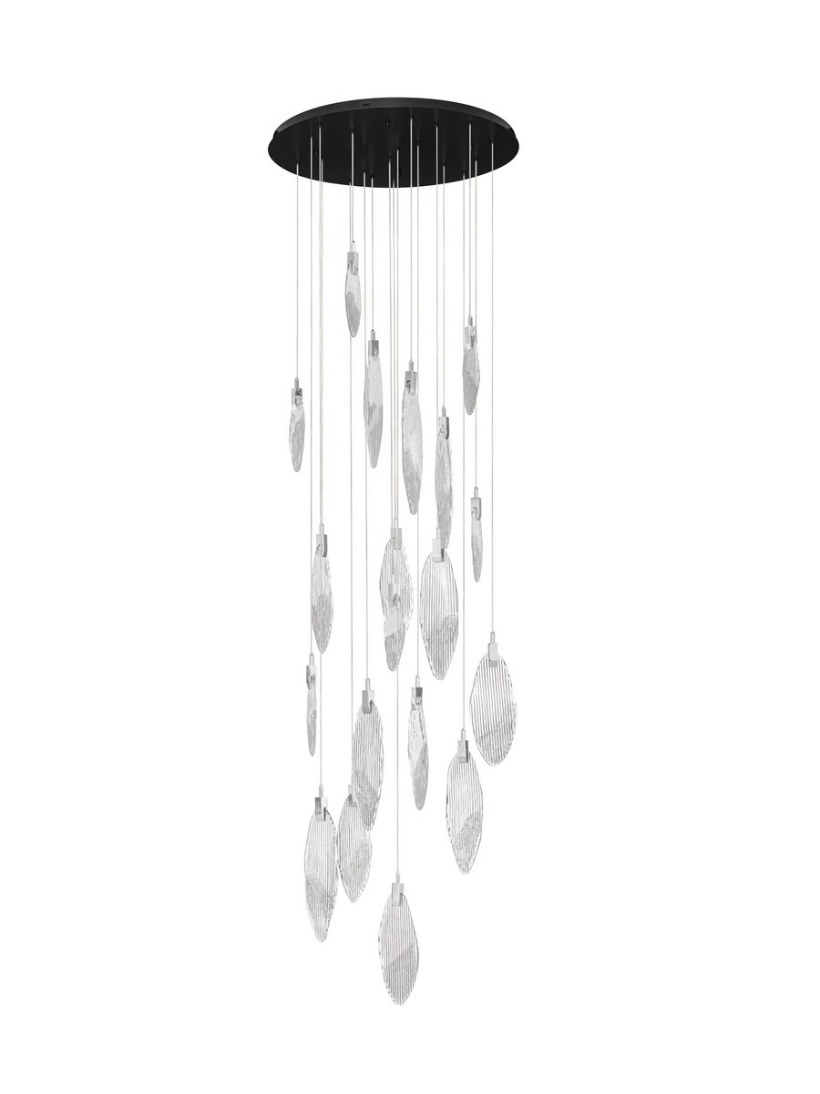 Lampa wisząca nowoczesna Luces Exclusivas ROALES, chrom, LED 44 W 3000 K, Ø 81 cm – LE46146