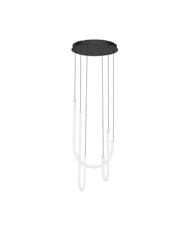 Lampa wisząca nowoczesna Luces Exclusivas TABERNAS, czarna, LED 40 W 3000 K, Ø 41 cm – LE46151