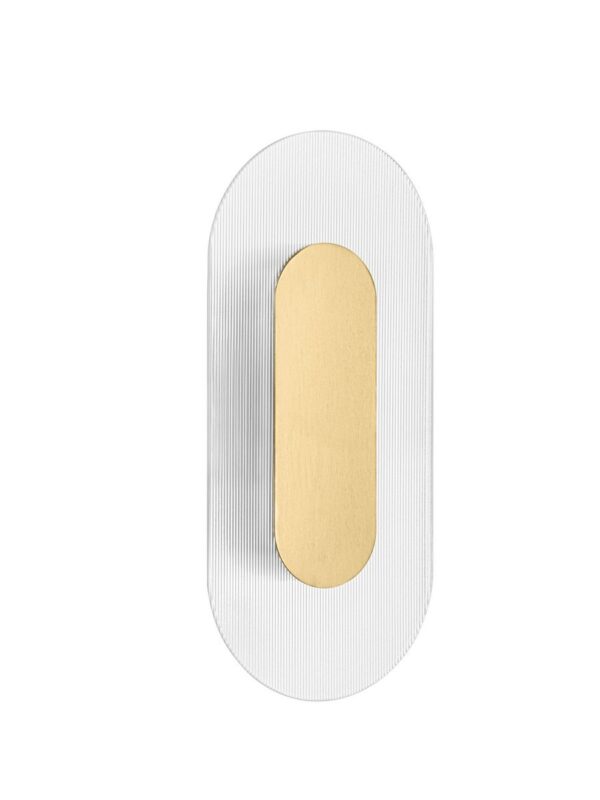 Kinkiet nowoczesny Luces Exclusivas TACORO, złoty, LED 6 W 3000 K, szer. 6 cm – LE46159