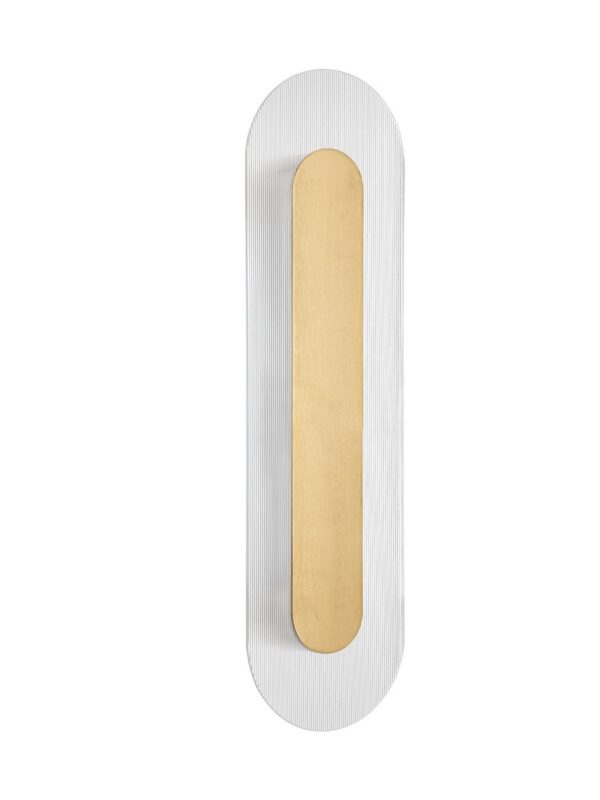 Kinkiet nowoczesny Luces Exclusivas TACORO, złoty, LED 12 W 3000 K, szer. 6,5 cm – LE46161