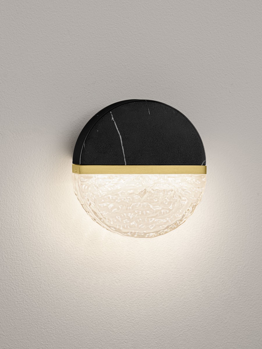 Kinkiet nowoczesny Luces Exclusivas TARREGA, czarno-biało-złoty, LED 7 W 3000 K, szer. 7,2 cm – LE46165 - obrazek 3