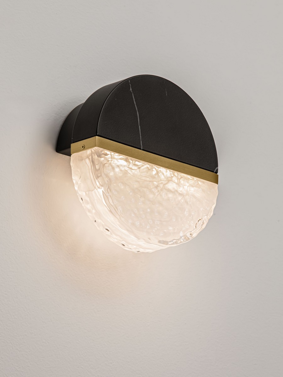 Kinkiet nowoczesny Luces Exclusivas TARREGA, czarno-biało-złoty, LED 7 W 3000 K, szer. 7,2 cm – LE46165 - obrazek 5