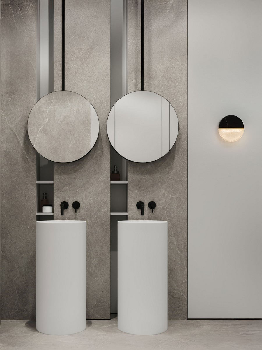 Kinkiet nowoczesny Luces Exclusivas TARREGA, czarno-biało-złoty, LED 7 W 2700 K, szer. 7,2 cm – LE46166 - obrazek 5