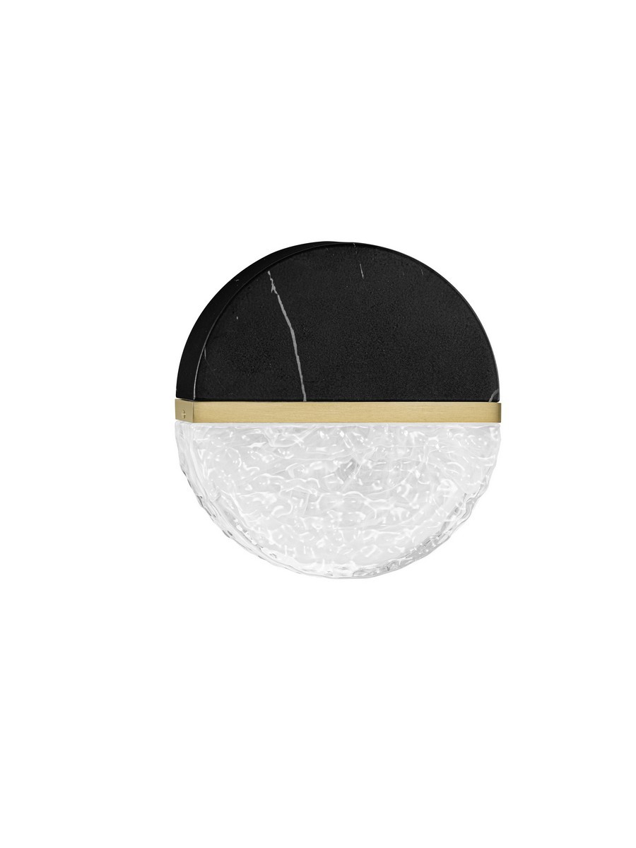 Kinkiet nowoczesny Luces Exclusivas TARREGA, czarno-biało-złoty, LED 7 W 2700 K, szer. 7,2 cm – LE46166