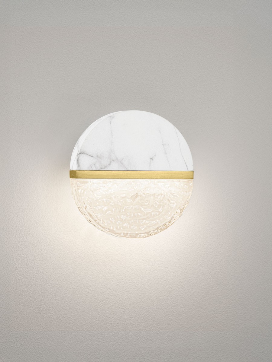 Kinkiet nowoczesny Luces Exclusivas TARREGA, czarno-biało-złoty, LED 7 W 3000 K, szer. 7,2 cm – LE46179 - obrazek 4