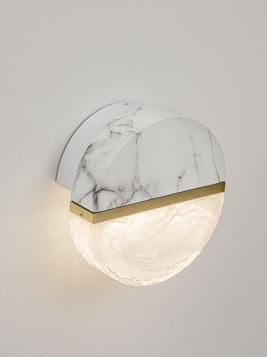 Kinkiet nowoczesny Luces Exclusivas TARREGA, czarno-biało-złoty, LED 7 W 2700 K, szer. 7,2 cm – LE46180 - obrazek 5