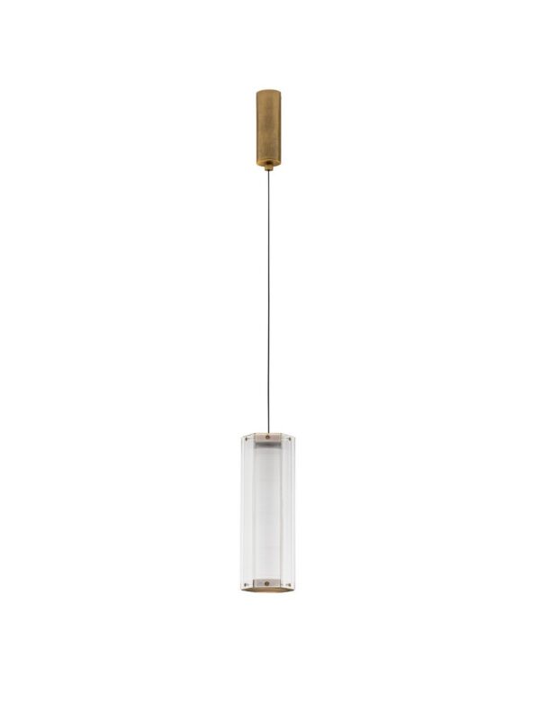 Lampa wisząca nowoczesna Luces Exclusivas TORREV, mosiądz antyczny, LED 7 W 3000 K, Ø 10,5 cm – LE46197