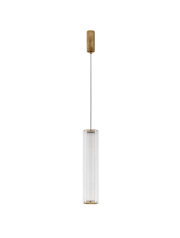 Lampa wisząca nowoczesna Luces Exclusivas TORREV, mosiądz antyczny, LED 12 W 3000 K, Ø 10,5 cm – LE46198