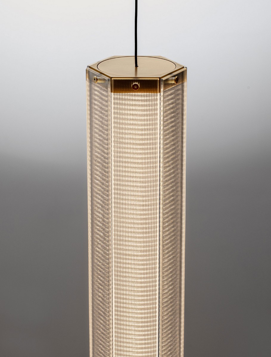 Lampa wisząca nowoczesna Luces Exclusivas TORREV, mosiądz antyczny, LED 12 W 3000 K, Ø 10,5 cm – LE46198 - obrazek 4