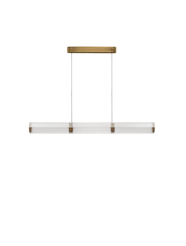 Lampa wisząca nowoczesna Luces Exclusivas TORREV, mosiądz antyczny, LED 24 W 3000 K, szer. 12 cm – LE46200