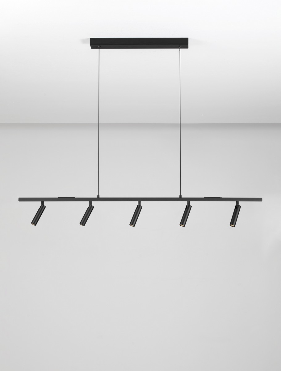 Lampa wisząca nowoczesna Luces Exclusivas TORSENA, czarna, LED 13 W 3000 K, szer. 10 cm – LE46203 - obrazek 3
