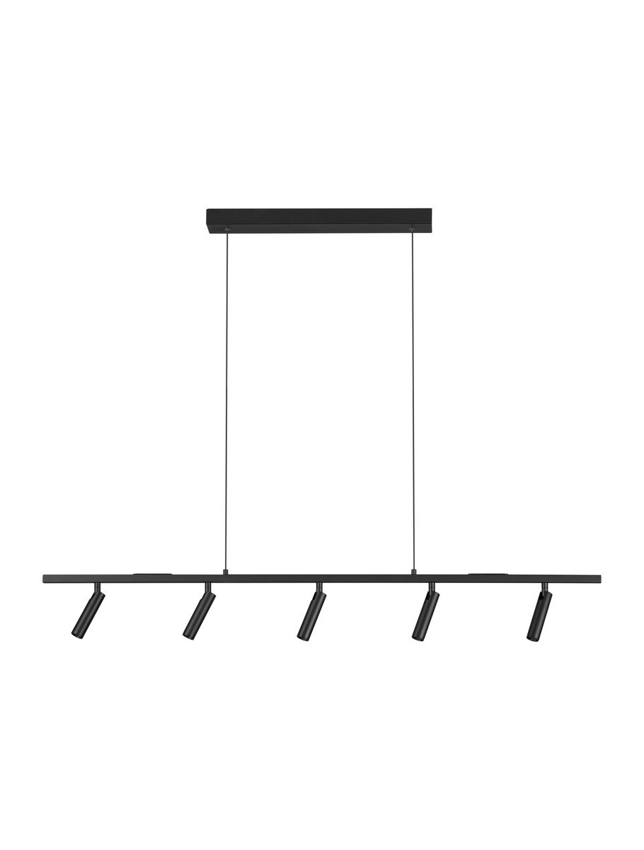 Lampa wisząca nowoczesna Luces Exclusivas TORSENA, czarna, LED 13 W 3000 K, szer. 10 cm – LE46203