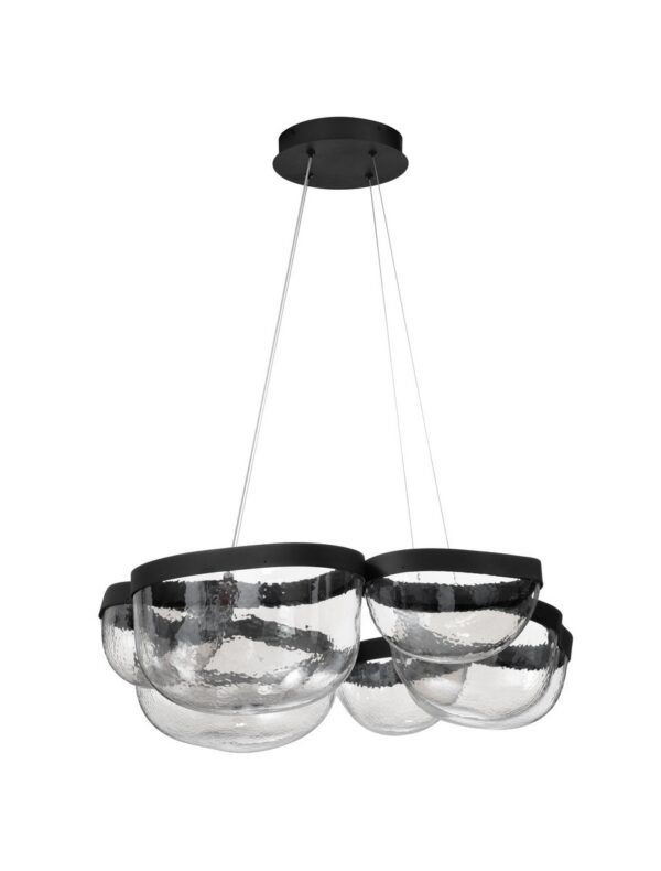 Lampa wisząca nowoczesna Luces Exclusivas TUNTE, czarna, LED 65 W 3500 K, Ø 83 cm – LE46204