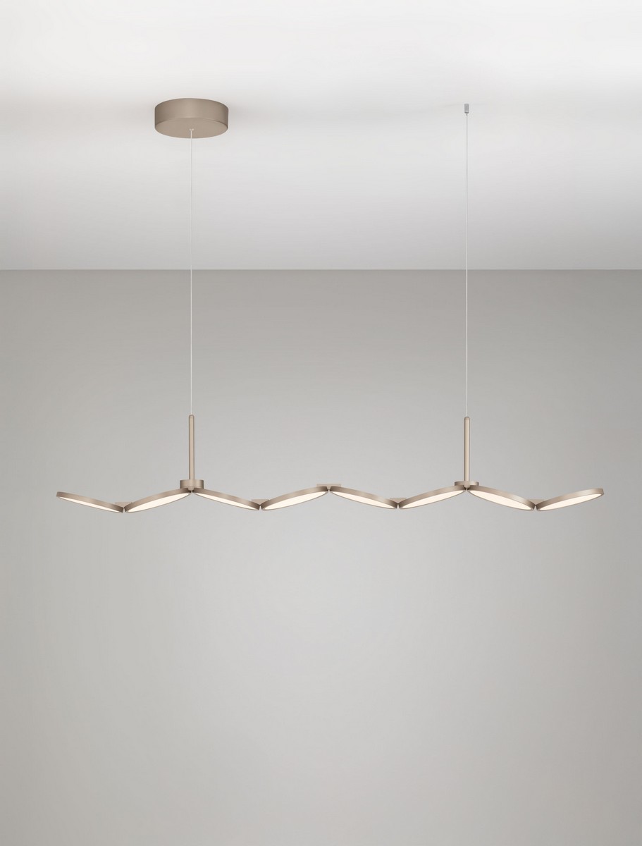 Lampa wisząca nowoczesna Luces Exclusivas VALVER, złota, LED 47 W, dł. 130 cm – LE46211 - obrazek 4