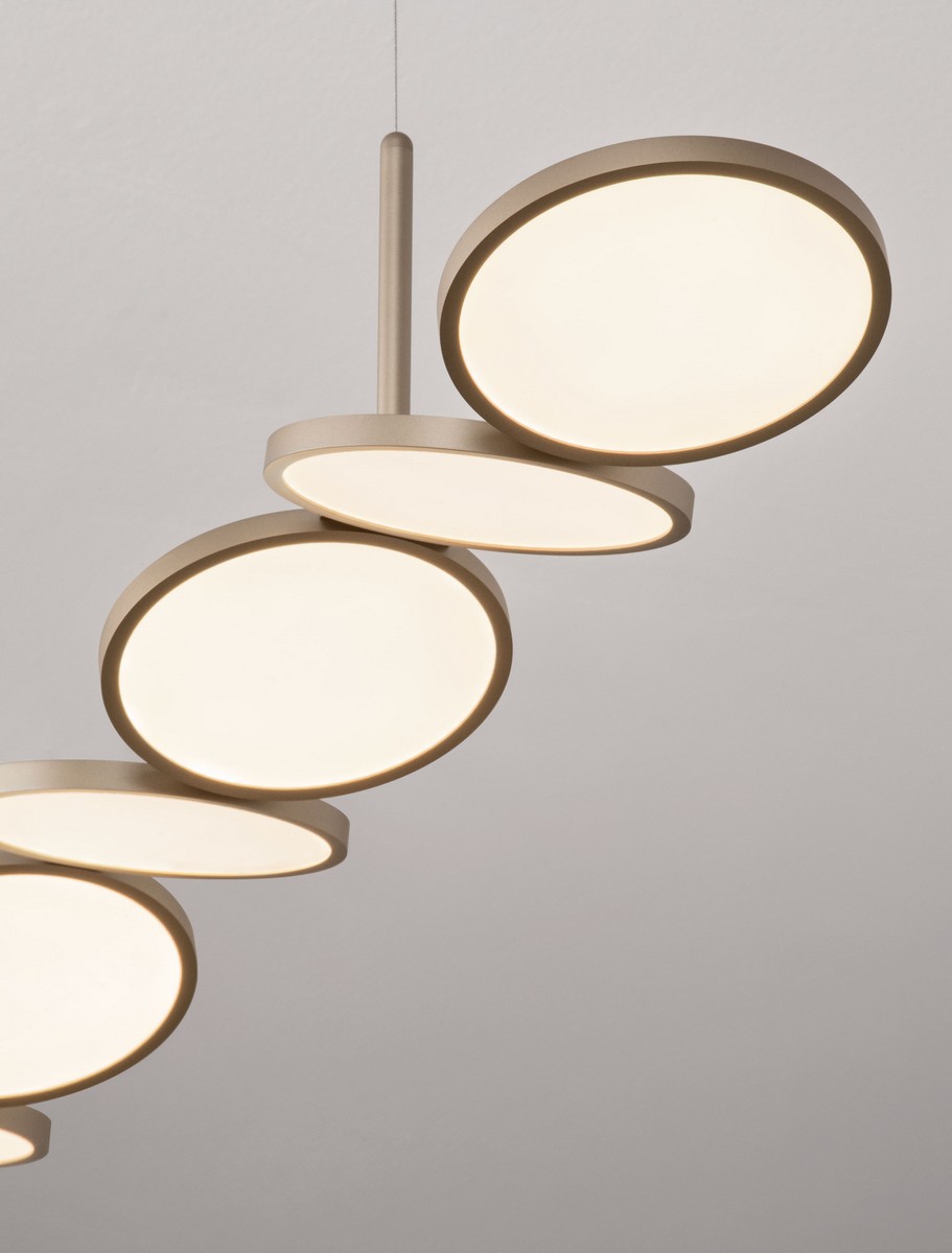 Lampa wisząca nowoczesna Luces Exclusivas VALVER, złota, LED 47 W, dł. 130 cm – LE46211 - obrazek 5
