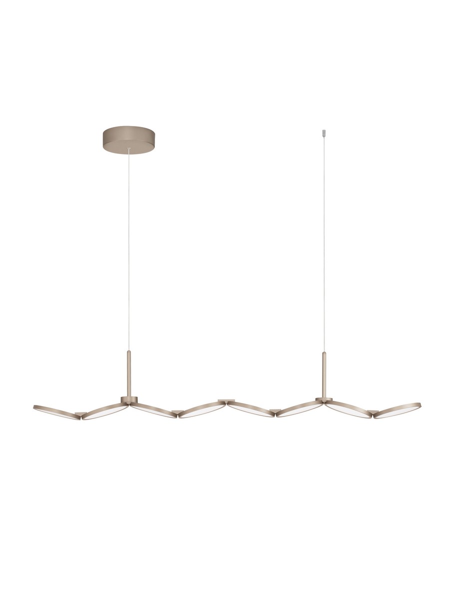 Lampa wisząca nowoczesna Luces Exclusivas VALVER, złota, LED 47 W, dł. 130 cm – LE46211